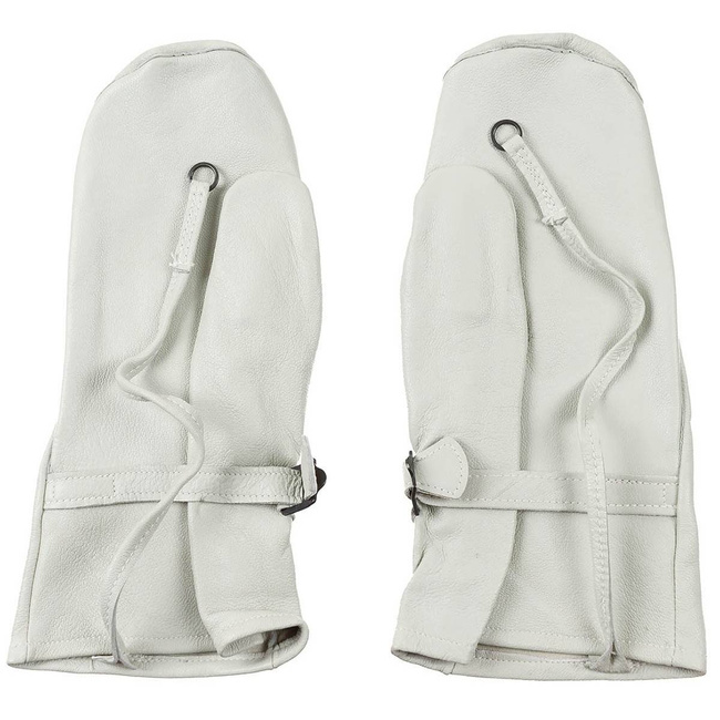 SVÉD BŐRKESZTYŰ - FEHÉR - MINT ÚJ