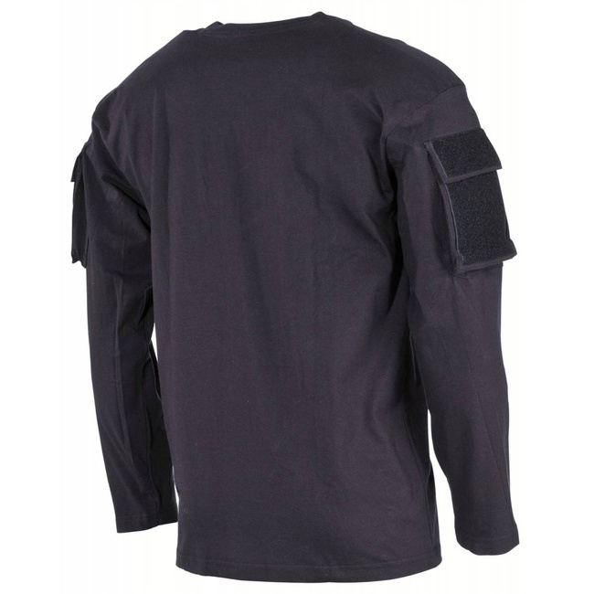 US longsleeve shirt, black, with sleeve pockets