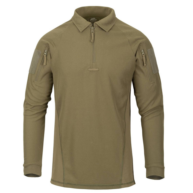 HOSSZÚ UJJÚ PÓLÓING - "RANGE®" - Helikon Tex® - ÁRNYÉK SZÜRKE