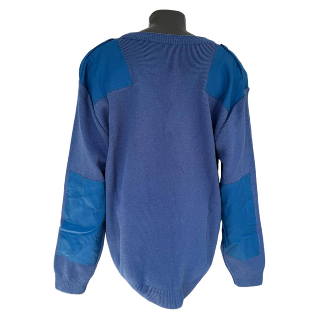 LONG SLEEVE SWEATER, NAVY BLUE - MILITARY SURPLUS FROM THE ROMANIAN ARMY - IN GOOD CONDITION