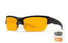 Glasses - Wileyx - VALOR Clear/Grey/Light Rust Matte Black Frame