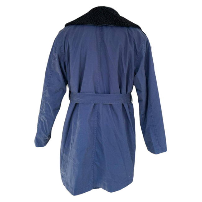 KÉK REPÜLÉSI PARKA KABÁT PÁRNÁZOTT GALLÉRRAL ÉS KIVEHETŐ BÉLÉSSEL - KATONAI TÖBBLET RÓMAI HADSEREG - HASZNÁLT