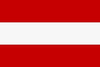 FLAG 30 x 46 cm with wooden stick AUSTRIA