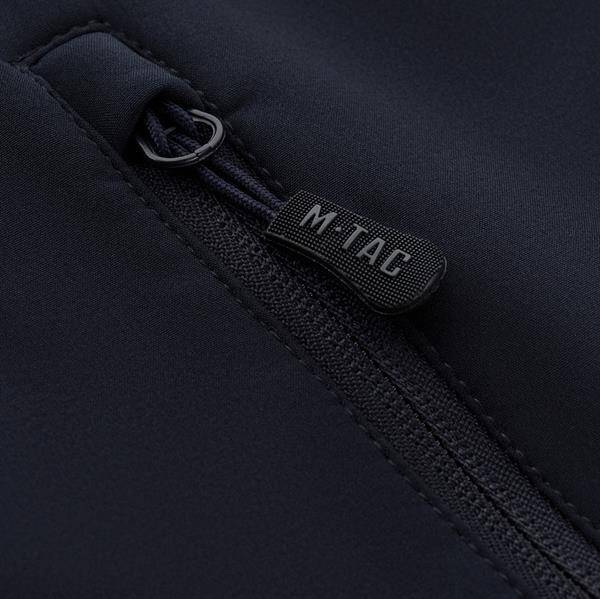 POLICE SOFTSHELL JACKET, DARK NAVY BLUE - M-TAC