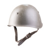 HELMET WITH LEATHER CHIN STRAP - M33 - ITALIAN ARMY MILITARY SURPLUS - USED/DECO