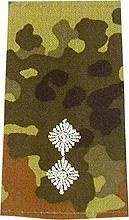 EMBLÉMA - GERMAN ARMY FLECKTARN CAMO/SILVER SHOULDER LOOPS ´OBERLEUTNANT´