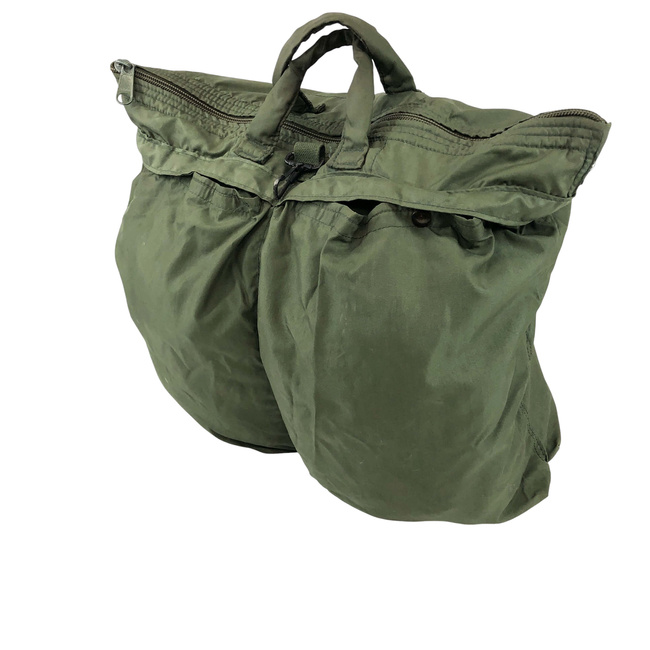 VINTAGE SISAK- ÉS REPÜLŐFELSZERELÉS TÁSKA – 50x50 CM – AMERIKAI HADSEREG KATONAI SURPLUS (USGI) – OLÍVAZÖLD (OD) – HASZNÁLT