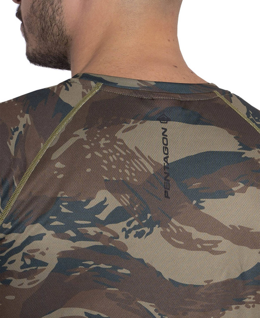 ACTIVITY T-SHIRT - BODY SHOCK - Pentagon - GR CAMO (Greek Lizard)