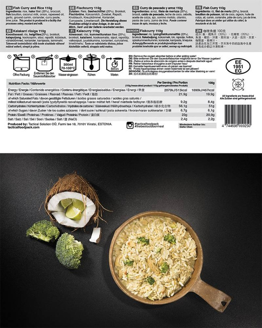 TACTICAL FOODPACK - FISH CURRY - MILTEC