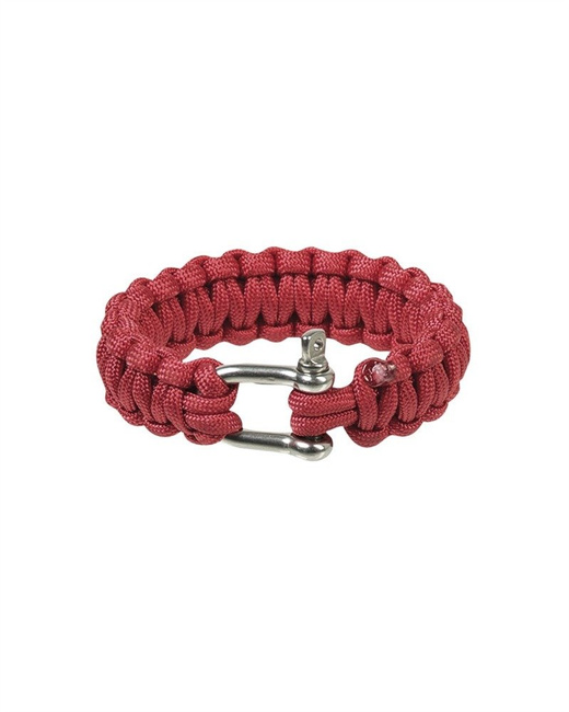 Red 22MM PARA BRACELET W. METAL CLOSURE