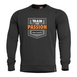 PULÓVER - HAWK "TRAIN YOUR PASSION" - Pentagon® - FEKETE