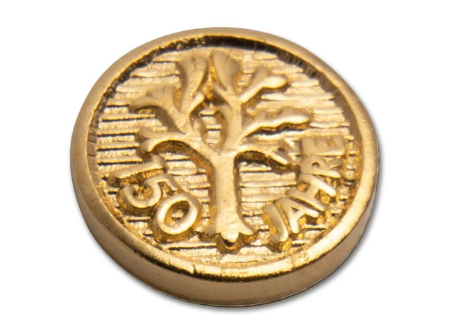 Emblem 6,5 mm gold 150 years - Böker