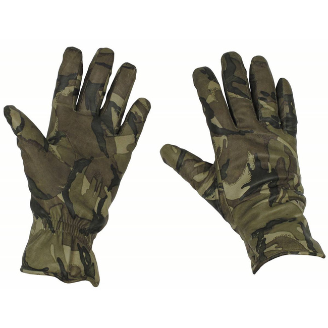 GB LEATHER GLOVES MKII COMBAT - MTP CAMO - WITH LINING - USED