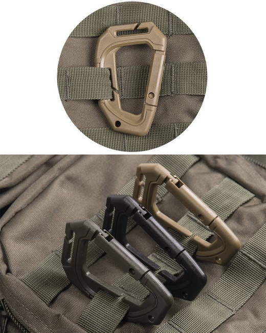 MOLLE TAKTIKAI KARABINEK - 2 DARABOS KÉSZLET - Mil-Tec® - COYOTE