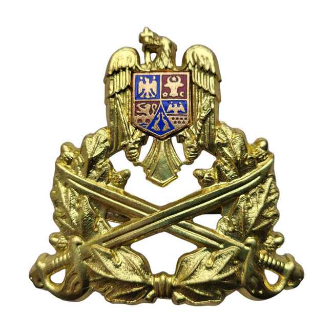 JELVÉNY SISAK, KAKUKK - 90S INFANTÁRIÁ - KATONAI FELESLEG RÓMAI HADSEREG - ARANY - JÓ ÁLLAPOTÚ