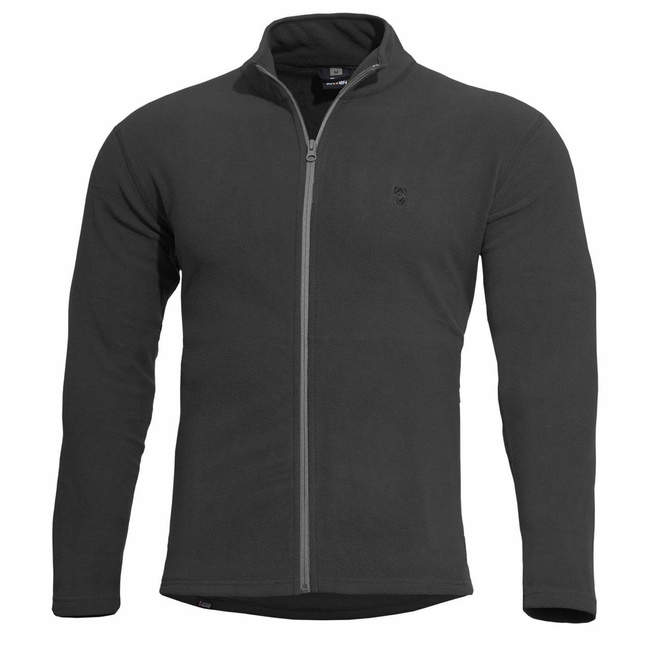 FLEECE SWEATER WITH ZIPPER - ELK - PENTAGON - BLACK/WOLF GREY ZIP