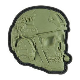 OPERATOR SKULL JELVÉNY - 3D PVC - OLIVE - M-TAC