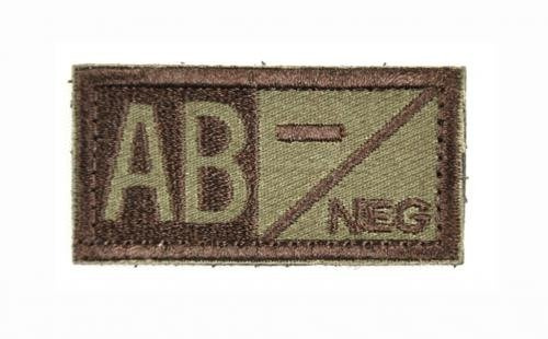 TAPASZ VÉR TÍPUSOK VELCRO (AB- NEGATIVE) 5 x 2,5 CM BARNA/O.D.