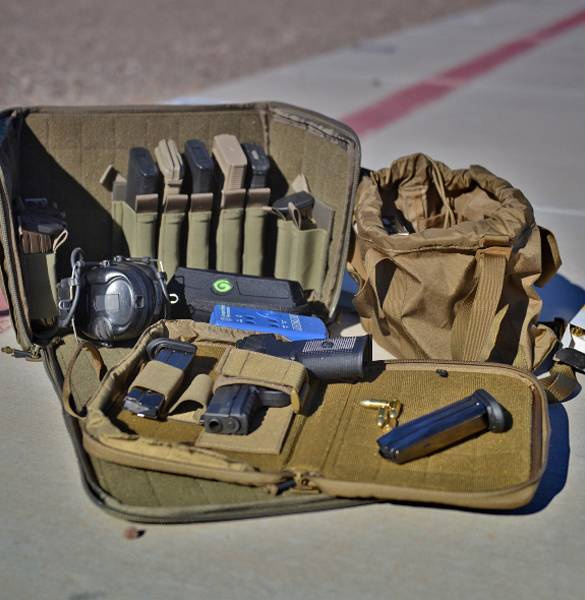 DUPLA PISZTOLYTÁSKA - DOUBLE PISTOL WALLET® - NYLON - Helikon-Tex® - KÉK MELANGE