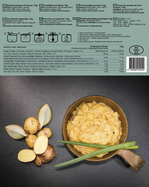 TAKTIKAI FOODPACK® BURGONYA SZALONNÁVAL