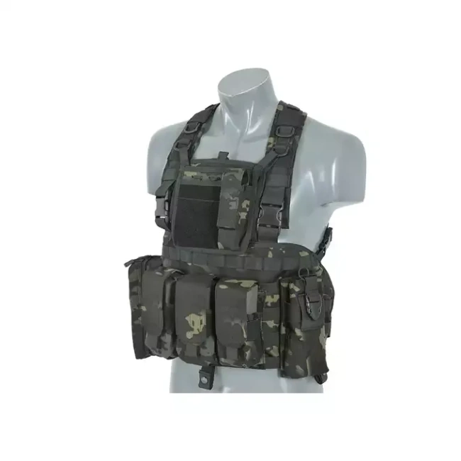 Force Recon Mellkasi Hám - MOLLE - Éjfekete - 8FIELDS