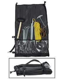 TENT SET (PEGS, HAMMER, GUY ROPE, ETC.)