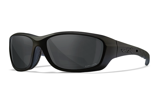 SUNGLASSES - WX GRAVITY - POLARIZED GREY LENSES, MATTE BLACK FRAME - Wileyx
