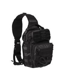 TACTICAL ASSAULT BACKPACK - WITH ONE STRAP - 10 L - BLACK