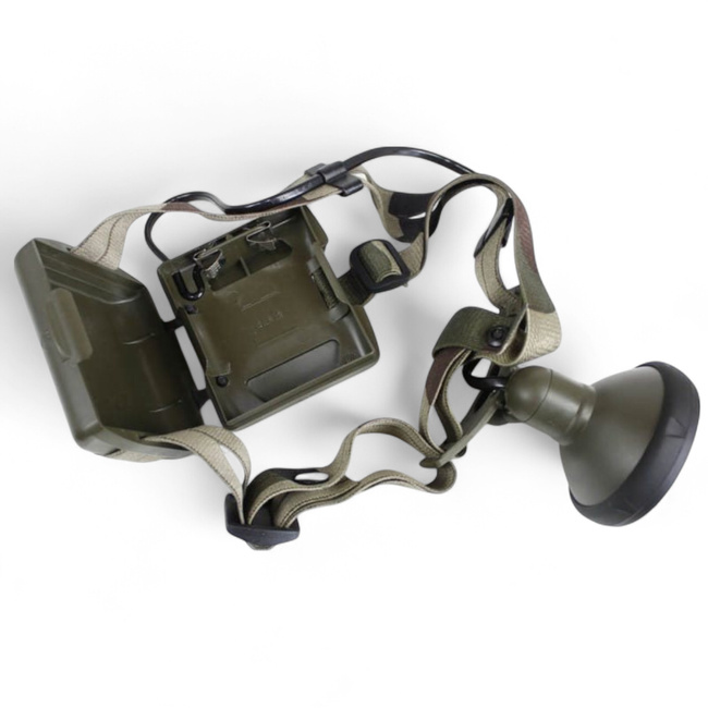 LAGO fejlámpa - Francia Hadsereg katonai felesleg - Zöld olíva/CCE-álca - Mint új