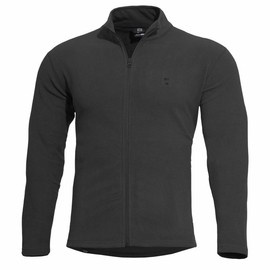 FLEECE SWEATER WITH ZIPPER - ELK - PENTAGON® - BLACK