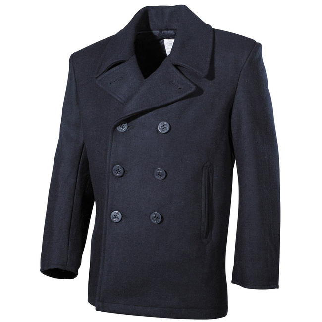CLASSIC US MARINE PEA COAT - MFH - BLUE