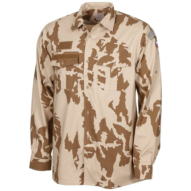 CZECH LONG SLEEVE SHIRT - M95 DESERT CAMO - MILITARY SURPLUS - LIKE NEW
