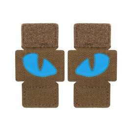 JELVÉNY TIGER EYES LASER CUT (pár) - COYOTE/KÉK - M-TAC