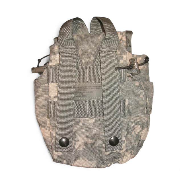 Molle pouch for water bottle - US Army military surplus - ACU camouflage - Used