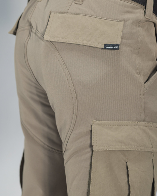 BDU 2.0 Pants with Elastic Waist and Fleece Lining - Arctic - K05068 - RAL7013 - Pentagon - Length 32 inches