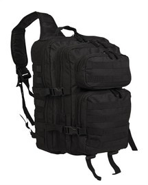 ONE STRAP RUCKSACK - "ASSAULT" - LARGE - 29 L - Mil-Tec® - BLACK