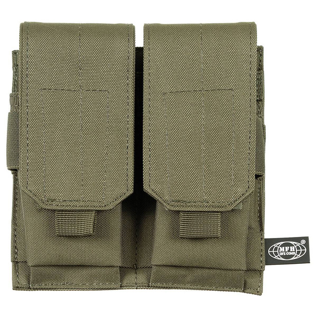Ammo Pouch, double, "Molle", Olive Green - MFH