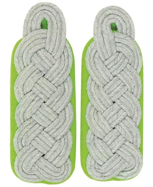 German WWII Green Epaulets Officer Major