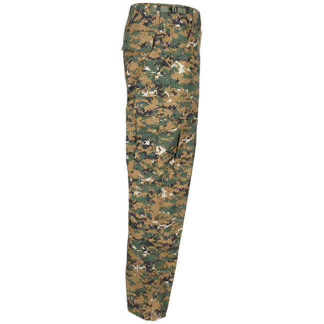 US BDU COMBAT PANTS - MFH® - DIGITAL WOODLAND