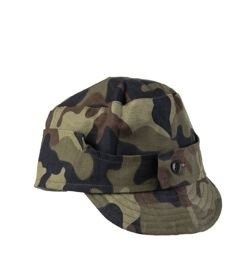CAMOUFLAGE MOSAIC CAP, 1990S - ROMANIAN ARMY SURPLUS