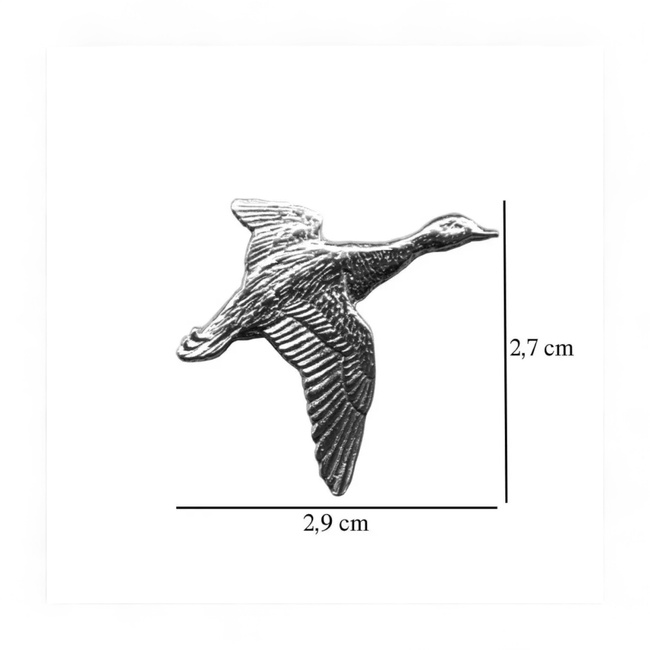 Hunting Hat Pin - Wild Duck - Silver