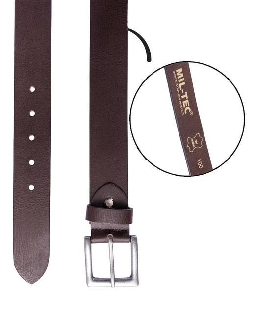 BELT - NAPPA-LEATHER - MIL-TEC® - BROWN