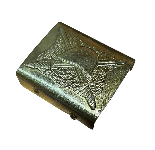 KATONAI ARANYSZINU ÖV CSATT - ROMÁN HADSEREG FELESLEG - MINT ÚJ