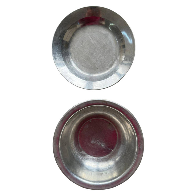 Stainless steel set (plate+bowl) Romanian surplus