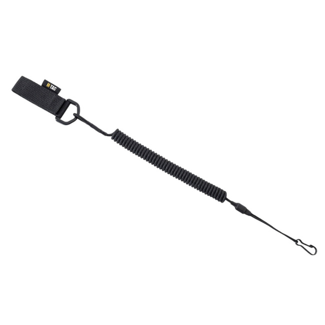D-gyűrűs biztonsági kábel - Fekete - M-Tac
