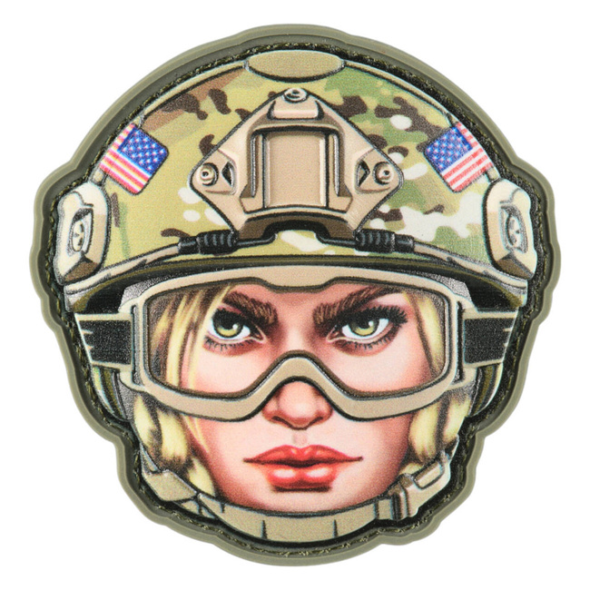 JELVÉNY 3D EMOJI USA GIRL 3 PVC - MULTICAM - M-TAC