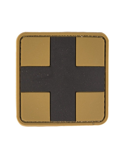 PVC 3D FIRST-AID PATCH WITH HOOK & LOOP CLOSURE - Mil-Tec - COYOTE - LARGE