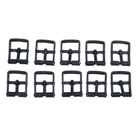 Buckle, 1 thorn, black, 30 mm, 10 pcs/bag
