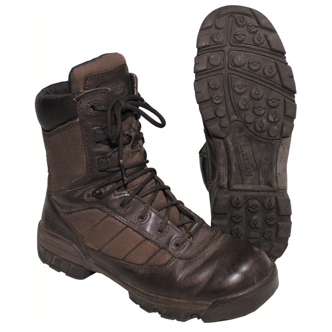 Brit.Combat csizma, barna, nylon / bőr, használt