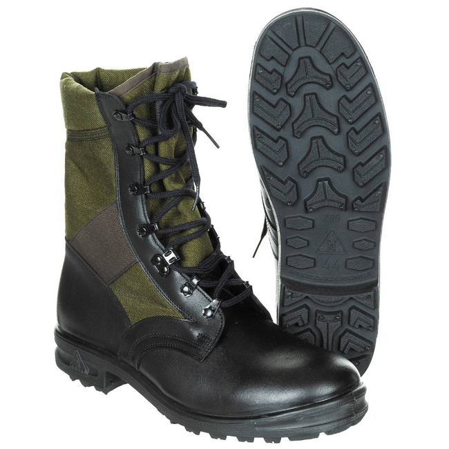 BW TROPICAL BOOTS - BALTES - BLACK/OD GREEN - MILITARY SURPLUS - LIKE NEW